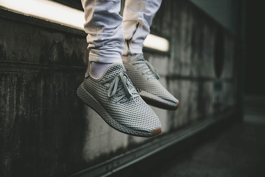 HD wallpaper: pair of gray adidas low-top sneakers on brown wood, feet ... HD wallpaper: pair of gray adidas low-top sneakers on brown wood, feet ...